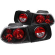 Load image into Gallery viewer, ANZO 1996-2000 Honda Civic Coupe Taillights Black - Main Product View