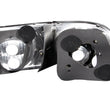 Load image into Gallery viewer, ANZO 1996-2000 Honda Civic Coupe Taillights Black - Side View