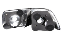 Load image into Gallery viewer, ANZO 1996-2000 Honda Civic Coupe Taillights Black - Side View