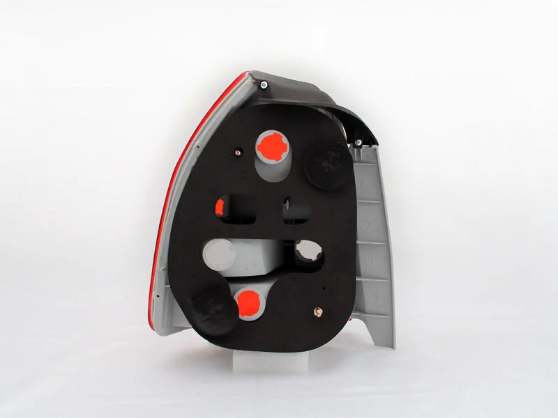 ANZO 1996-2000 Honda Civic Taillights Red/Smoke - Detail View