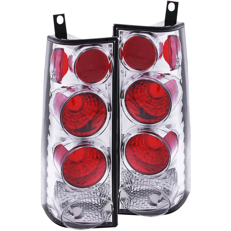 ANZO 1996-2002 Gmc Savana Taillights Chrome - Main Product View
