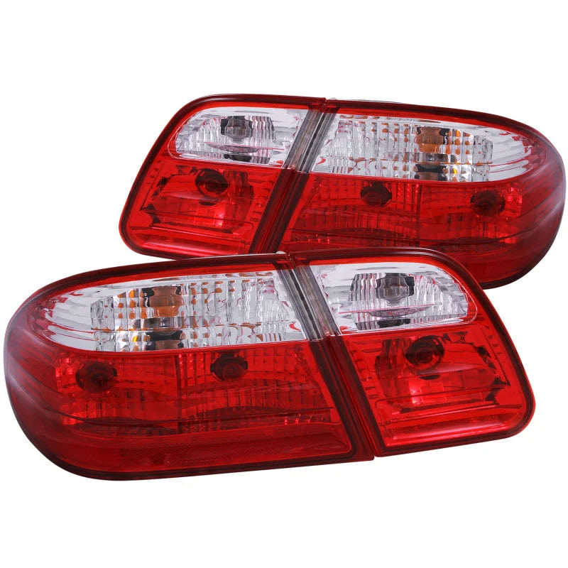 ANZO 1996-2002 Mercedes Benz E Class W210 Taillights Red/Clear G2 - Main Product View