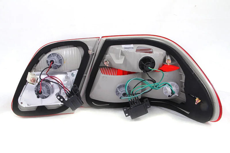 ANZO 1996-2002 Mercedes Benz E Class W210 Taillights Red/Smoke G2 - Side View