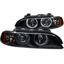Load image into Gallery viewer, ANZO 1997-2001 BMW 5 Series Projector Headlights w/ Halo Black - Main Product View
