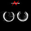 Load image into Gallery viewer, ANZO 1997-2001 BMW 5 Series Projector Headlights w/ Halo Black - Back View