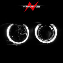 Load image into Gallery viewer, ANZO 1997-2001 BMW 5 Series Projector Headlights w/ Halo Black - Back View