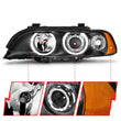 Load image into Gallery viewer, ANZO 1997-2001 BMW 5 Series Projector Headlights w/ Halo Black - Additional View 6