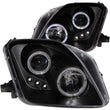 Load image into Gallery viewer, ANZO 1997-2001 Honda Prelude Projector Headlights w/ Halo Black w/ LED - Main Product View