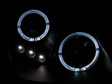 Load image into Gallery viewer, ANZO 1997-2001 Honda Prelude Projector Headlights w/ Halo Black w/ LED - Side View
