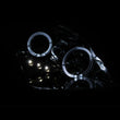 Load image into Gallery viewer, ANZO 1997-2001 Honda Prelude Projector Headlights w/ Halo Chrome w/ LED - Side View