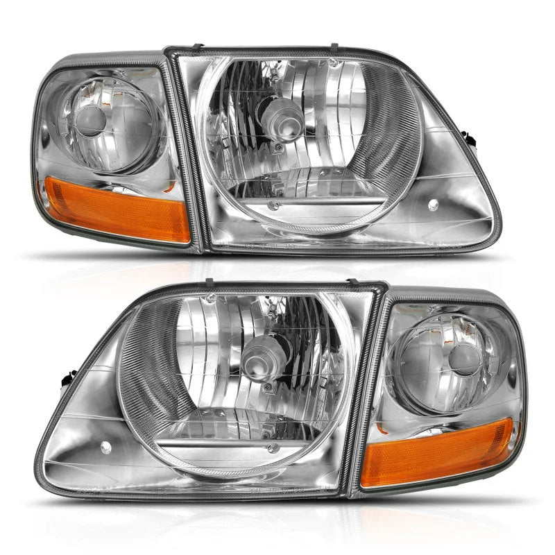 ANZO 1997-2003 Ford F-150 Crystal Headlight G2 Clear With Parking Light - Main Product View