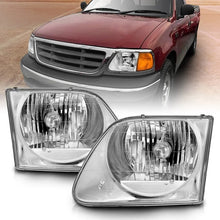 Load image into Gallery viewer, ANZO 1997-2003 Ford F-150 Crystal Headlights Chrome - Main Product View