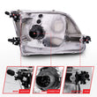 Load image into Gallery viewer, ANZO 1997-2003 Ford F-150 Crystal Headlights Chrome - Back View