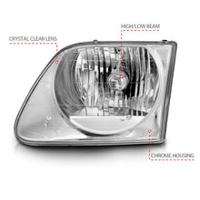 Load image into Gallery viewer, ANZO 1997-2003 Ford F-150 Crystal Headlights Chrome - Additional View 6