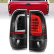 Load image into Gallery viewer, ANZO 1997-2003 Ford F-150 LED Tail Lights w/ Light Bar Black Housing Clear Lens - Main Product View