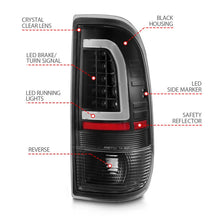 Load image into Gallery viewer, ANZO 1997-2003 Ford F-150 LED Tail Lights w/ Light Bar Black Housing Clear Lens - Side View