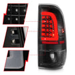 Load image into Gallery viewer, ANZO 1997-2003 Ford F-150 LED Tail Lights w/ Light Bar Black Housing Clear Lens - Back View