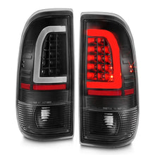 Load image into Gallery viewer, ANZO 1997-2003 Ford F-150 LED Tail Lights w/ Light Bar Black Housing Clear Lens - Installation View