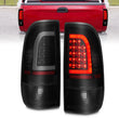 Load image into Gallery viewer, ANZO 1997-2003 Ford F-150 LED Tail Lights w/ Light Bar Black Housing Smoke Lens - Main Product View