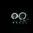 Load image into Gallery viewer, ANZO 1997-2003 Ford F-150 Projector Headlights w/ Halo Black (CCFL) - Installation View