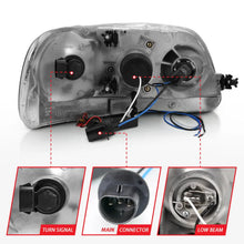 Load image into Gallery viewer, ANZO 1997-2003 Ford F-150 Projector Headlights w/ Halo Black (CCFL) - Additional View 9