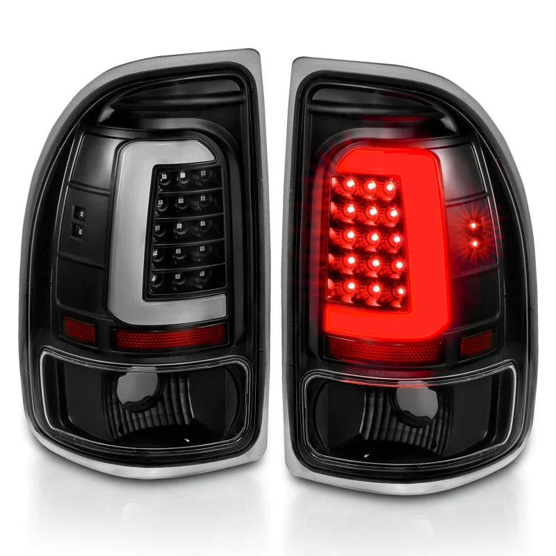 ANZO 1997-2004 Dodge Dakota LED Taillights Black Housing Clear Lens Pair - Additional View 7