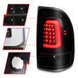 Load image into Gallery viewer, ANZO 1997-2004 Dodge Dakota LED Taillights Black Housing Smoke Lens Pair - Side View