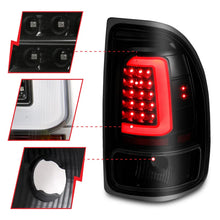 Load image into Gallery viewer, ANZO 1997-2004 Dodge Dakota LED Taillights Black Housing Smoke Lens Pair - Side View