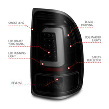 Load image into Gallery viewer, ANZO 1997-2004 Dodge Dakota LED Taillights Black Housing Smoke Lens Pair - Installation View