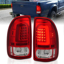 Load image into Gallery viewer, ANZO 1997-2004 Dodge Dakota LED Taillights Chrome Housing Red Lens Pair - Main Product View