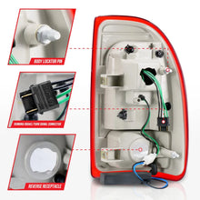 Load image into Gallery viewer, ANZO 1997-2004 Dodge Dakota LED Taillights Chrome Housing Red Lens Pair - Additional View 6