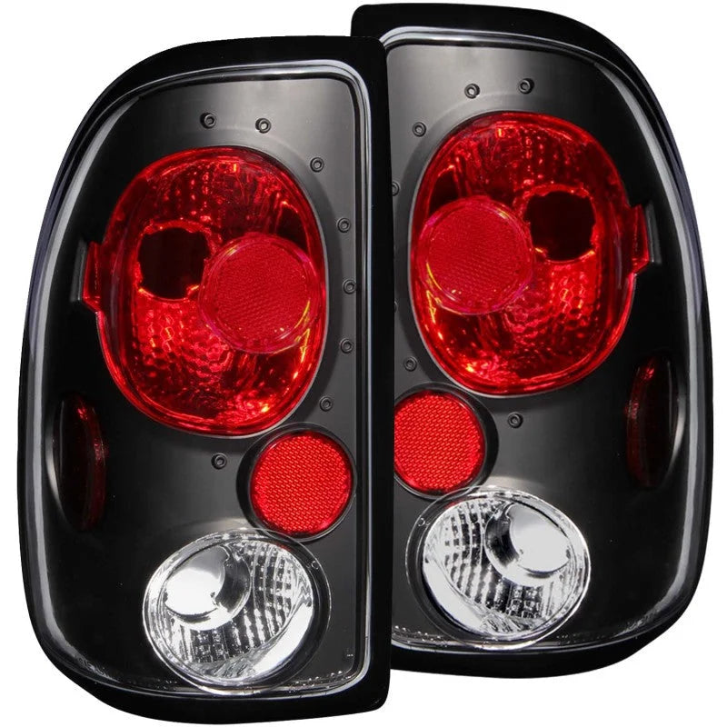 ANZO 1997-2004 Dodge Dakota Taillights Black - Main Product View
