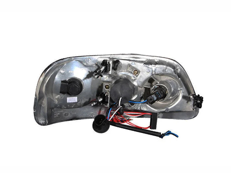ANZO 1997.5-2003 Ford F-150 Projector Headlights w/ Halo and LED Black 1pc - Additional View 8