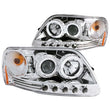 Load image into Gallery viewer, ANZO 1997.5-2003 Ford F-150 Projector Headlights w/ Halo and LED Chrome 1pc - Side View