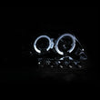 Load image into Gallery viewer, ANZO 1997.5-2003 Ford F-150 Projector Headlights w/ Halo and LED Chrome 1pc - Back View