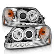 Load image into Gallery viewer, ANZO 1997.5-2003 Ford F-150 Projector Headlights w/ Halo and LED Chrome 1pc - Additional View 6
