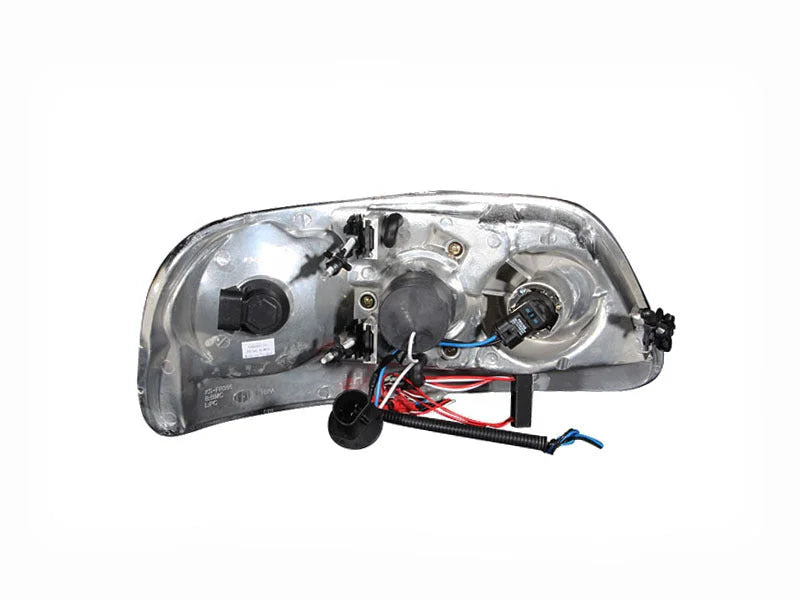 ANZO 1997.5-2003 Ford F-150 Projector Headlights w/ Halo and LED Chrome 1pc - Additional View 7