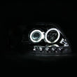 Load image into Gallery viewer, ANZO 1997.5-2003 Ford F-150 Projector Headlights w/ Halo Chrome 1pc - Back View