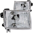 Load image into Gallery viewer, ANZO 1998-2000 Nissan Frontier Crystal Headlights Chrome - Main Product View