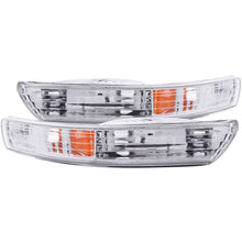 Load image into Gallery viewer, ANZO 1998-2001 Acura Integra Euro Parking Lights Chrome w/ Amber Reflector - Main Product View