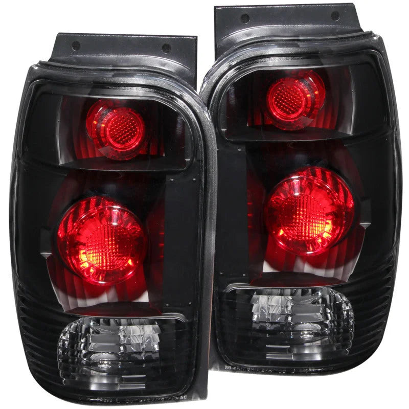 ANZO 1998-2001 Ford Explorer Taillights Black - Main Product View