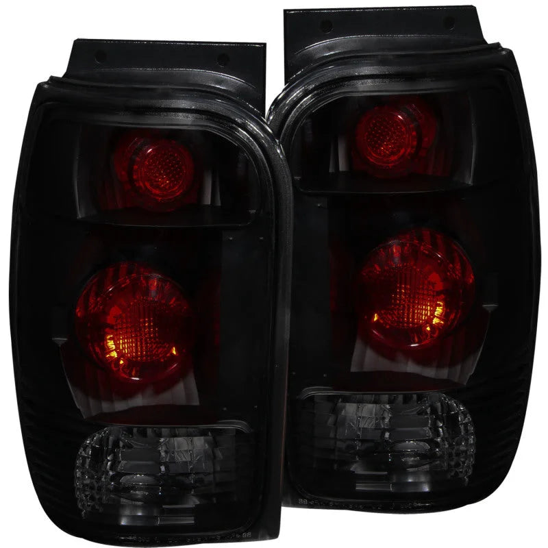 ANZO 1998-2001 Ford Explorer Taillights Dark Smoke - Main Product View