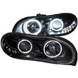 Load image into Gallery viewer, ANZO 1998-2002 Chevrolet Camaro Projector Headlights w/ Halo Black - Main Product View