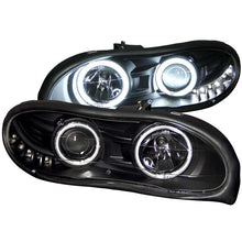 Load image into Gallery viewer, ANZO 1998-2002 Chevrolet Camaro Projector Headlights w/ Halo Black - Main Product View