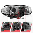 Load image into Gallery viewer, ANZO 1998-2002 Chevrolet Camaro Projector Headlights w/ Halo Black - Additional View 9