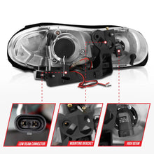 Load image into Gallery viewer, ANZO 1998-2002 Chevrolet Camaro Projector Headlights w/ Halo Black - Additional View 9