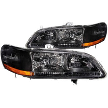 Load image into Gallery viewer, ANZO 1998-2002 Honda Accord Crystal Headlights Black - Main Product View