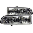 Load image into Gallery viewer, ANZO 1998-2005 Chevrolet S-10 Crystal Headlights Chrome - Main Product View