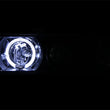 Load image into Gallery viewer, ANZO 1998-2005 Chevrolet S-10 Projector Headlights w/ Halo Black - Back View