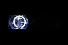 Load image into Gallery viewer, ANZO 1998-2005 Chevrolet S-10 Projector Headlights w/ Halo Black - Back View